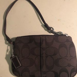 Coach Classic Wristlet - Dark Brown